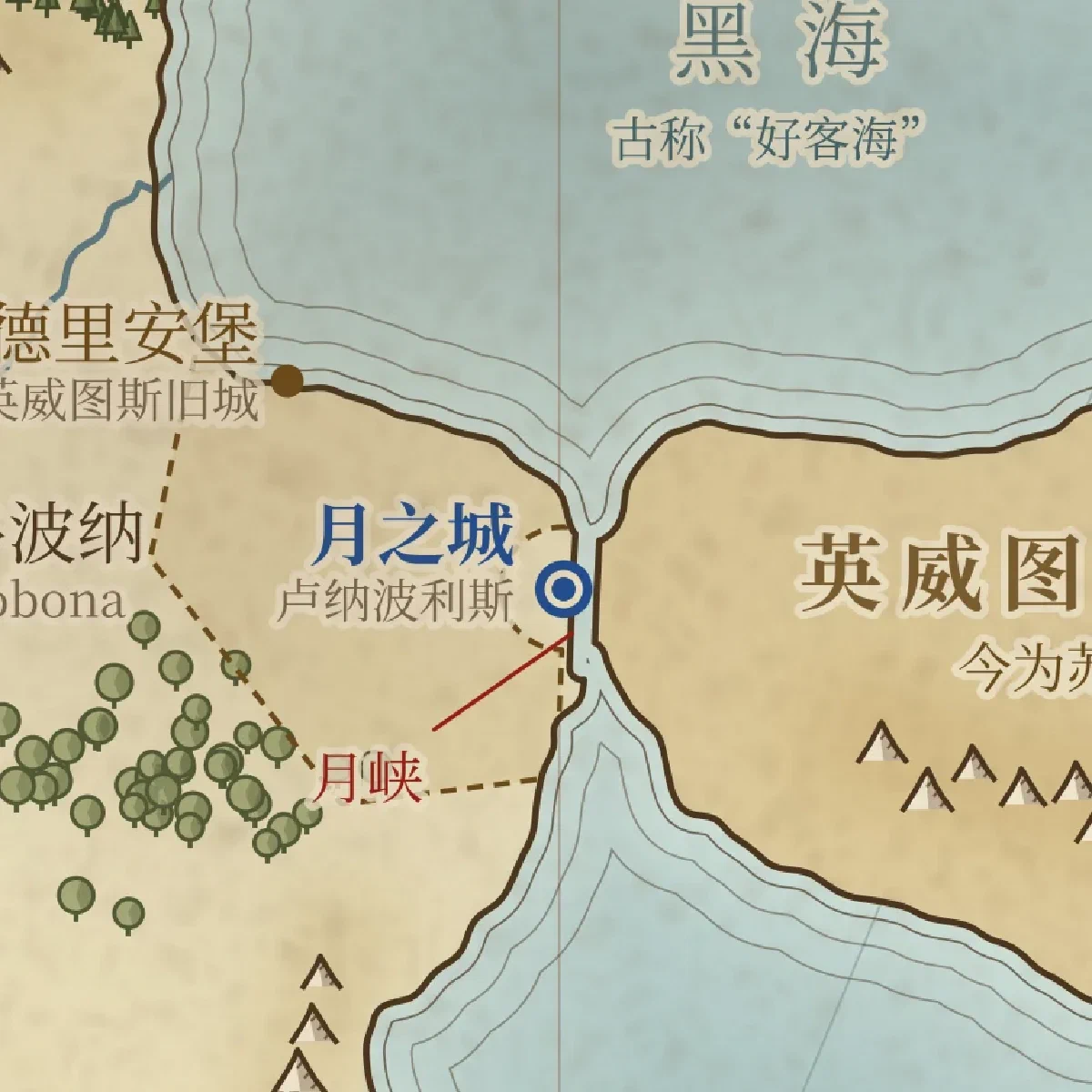 月峡与月之城区域地图