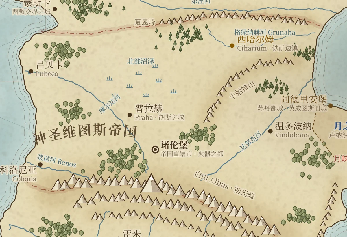 神圣维图斯帝国区域地图