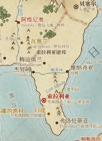 索拉利亚半岛地图